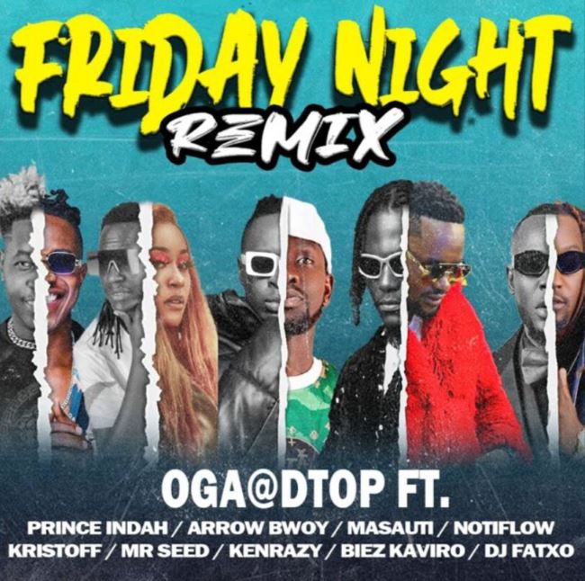 Oga Obinna Ft Prince Indah, Arrow Bwoy, Notiflow, Kristoff, Mr Seed, Kenrazy, Biez Kaviro & Dj Fatxo – Friday Night Remix